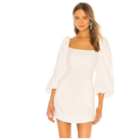 C-MEO Dresses & Skirts - C/MEO Collective Over Again Long Sleeve Ivory Mini Dress S 4